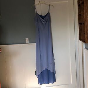 Blue long flowy dress